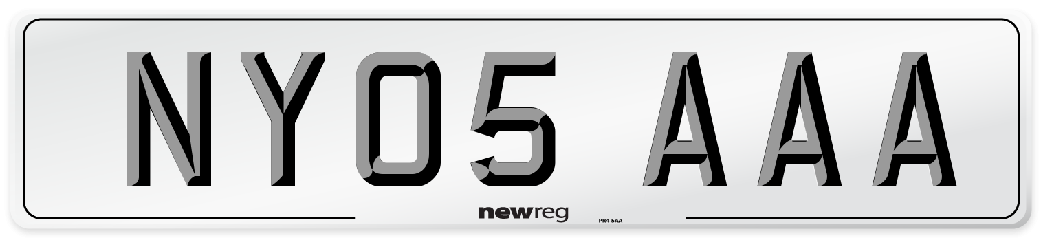 NY05 AAA Number Plate from New Reg